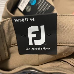 Foot Joy Golf Pants for Men in Khaki Size W38/34